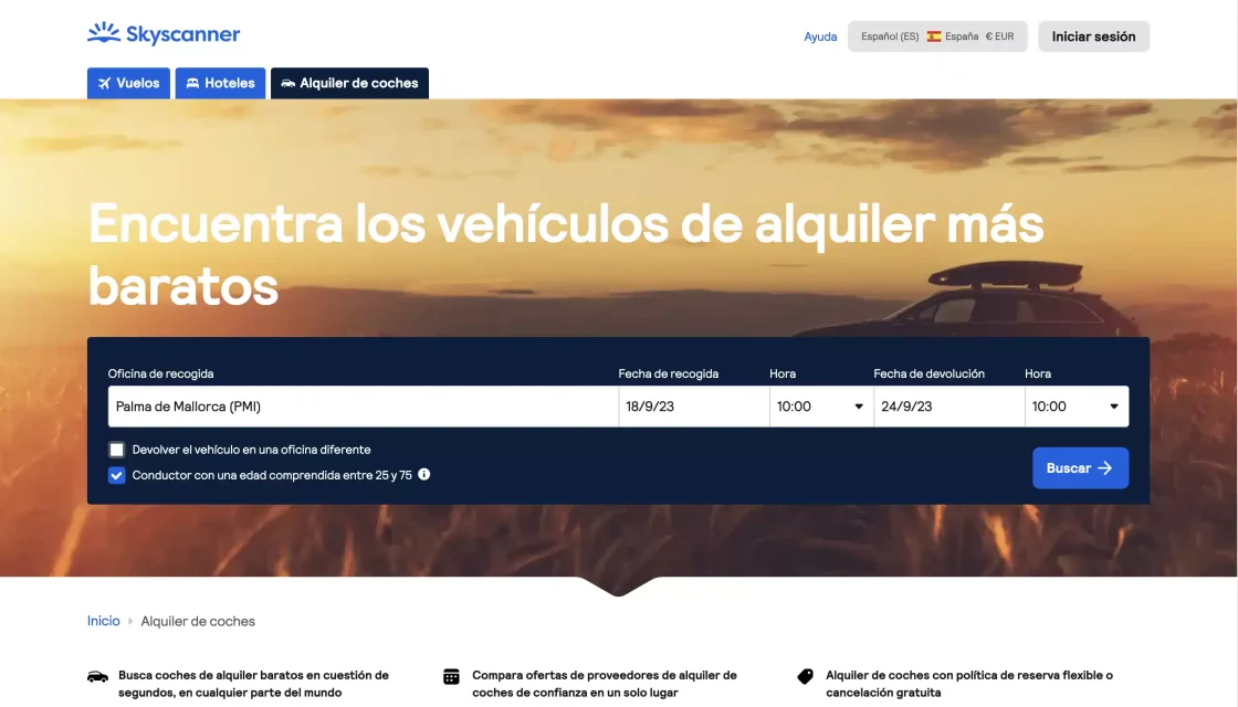 comparador alquiler coches