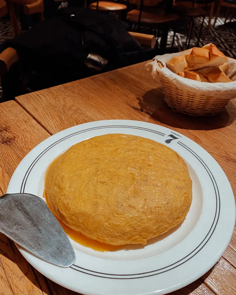 tortilla patata estilo betanzos